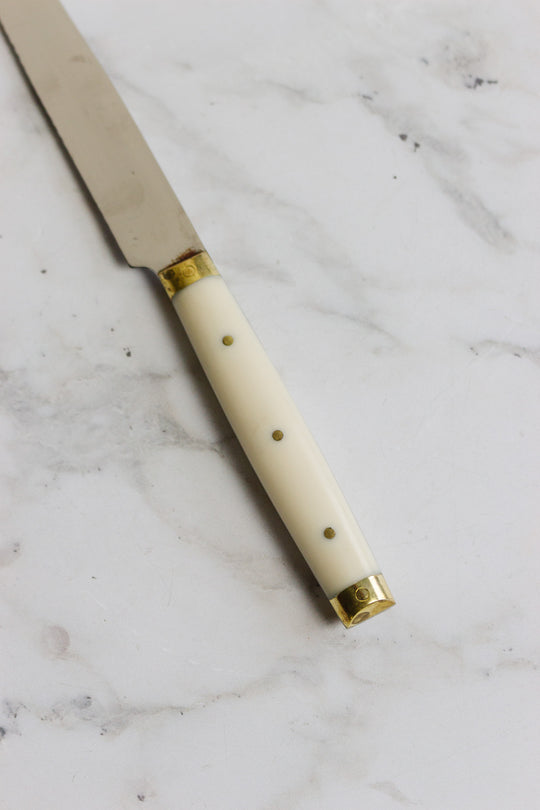 vintage french inox knives, set of 12