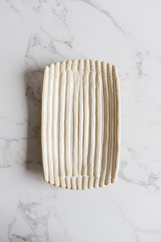 vintage french asparagus serving platter