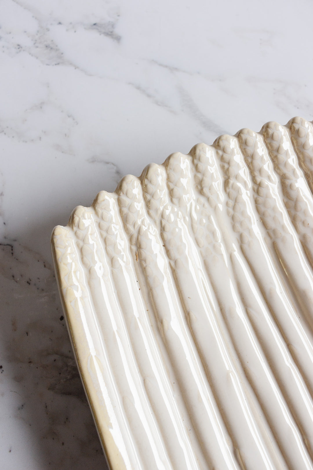 vintage french asparagus serving platter