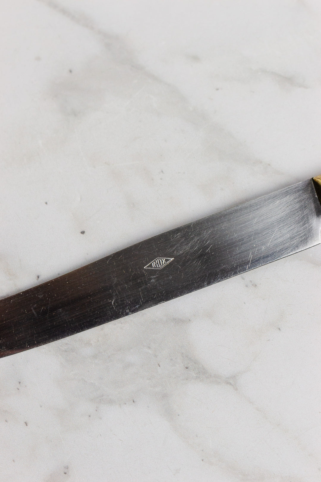 vintage french inox knives, set of 12
