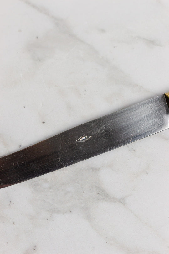 vintage french inox knives, set of 12