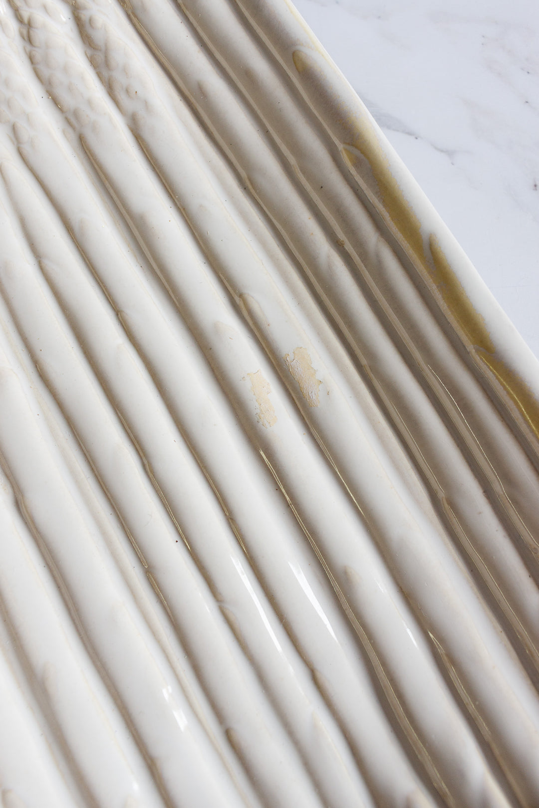 vintage french asparagus serving platter