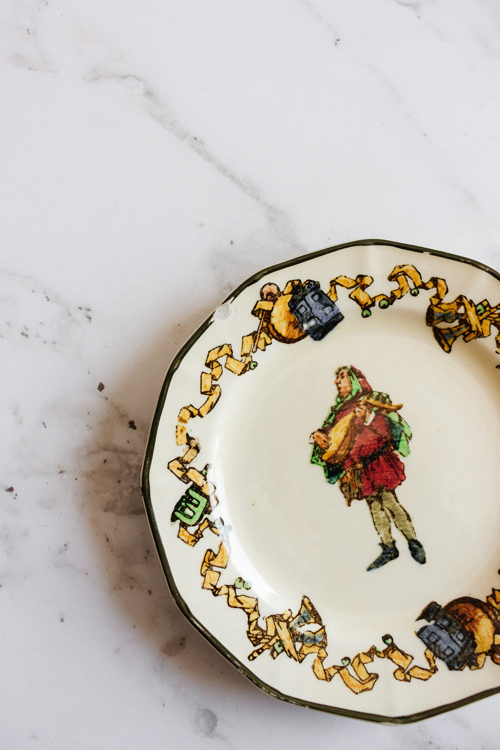 antique french royal doulton petite minstrel plate