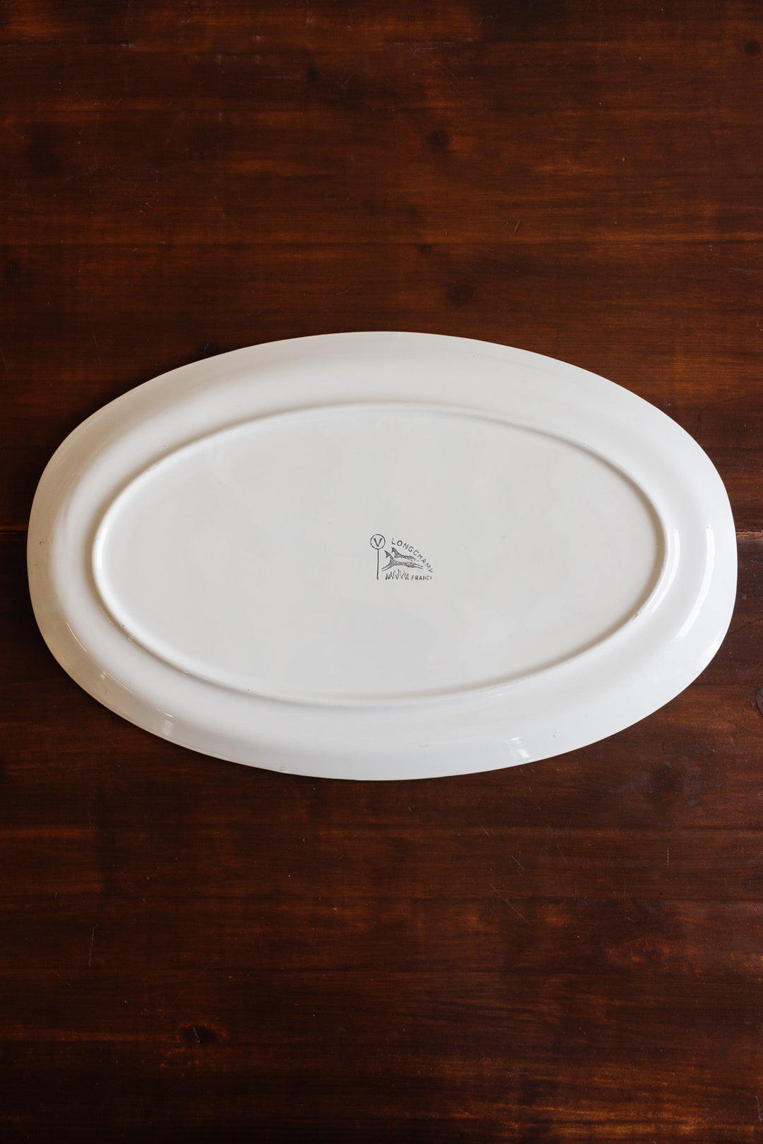 1960s longchamp france oval fish platter