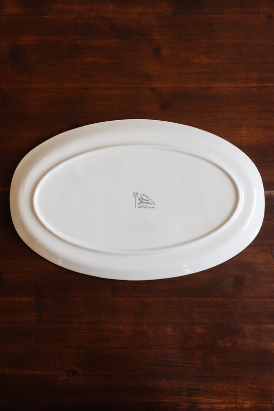 1960s longchamp france oval fish platter