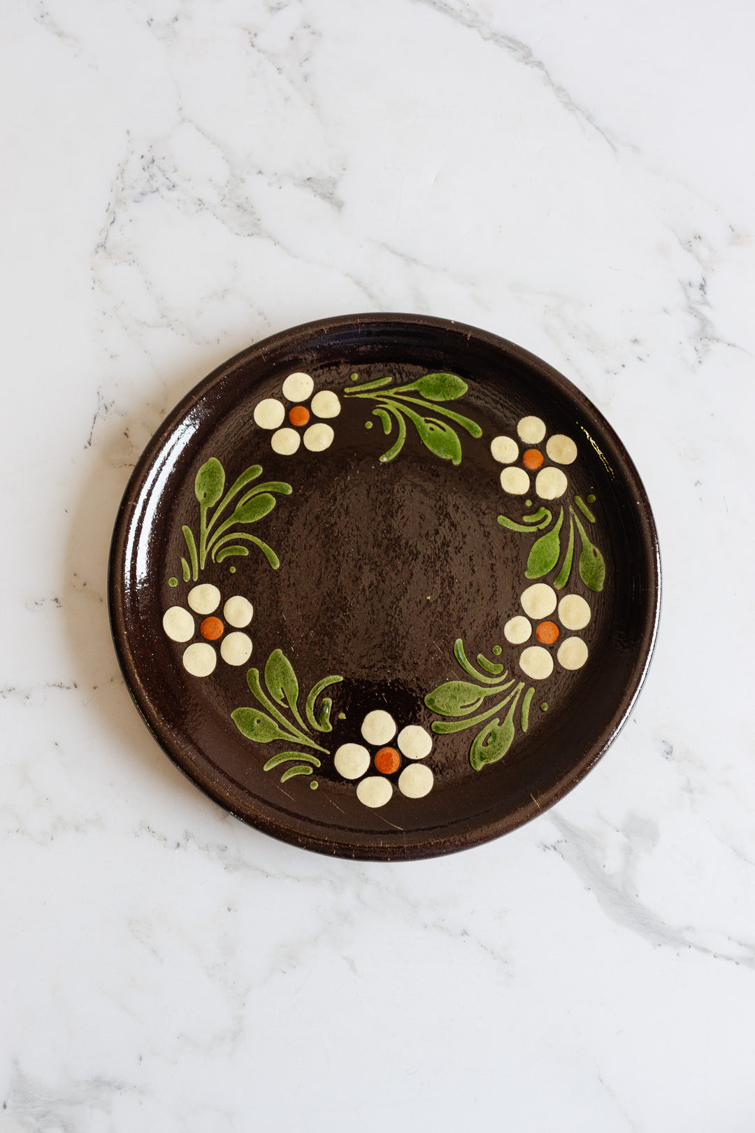 antique french "art populaire" plate