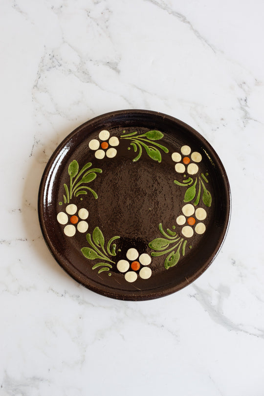antique french "art populaire" plate