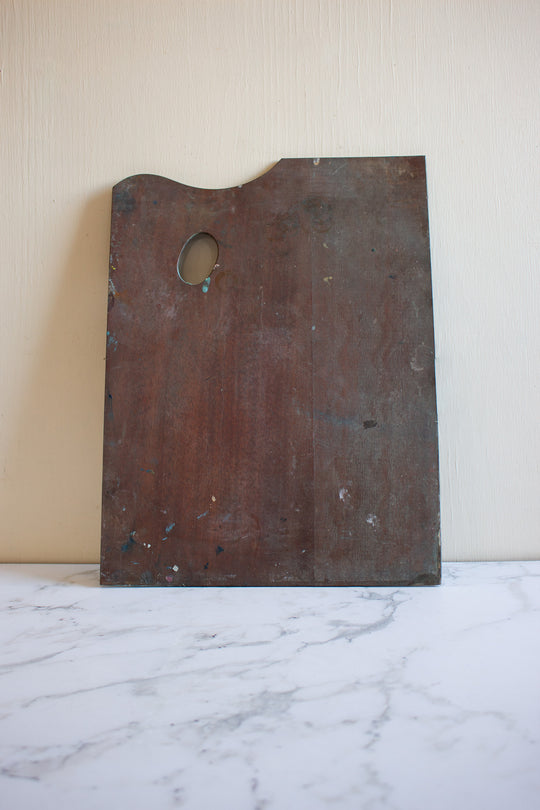 large vintage french artist's palette