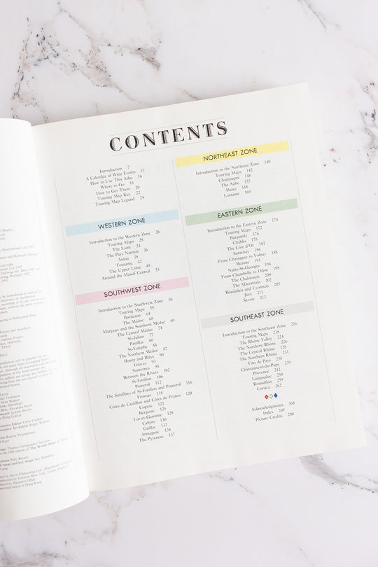 vintage book, “the wine atlas of France”