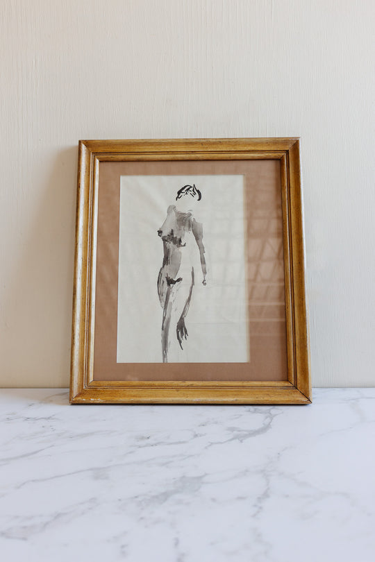 une nue à l'encre