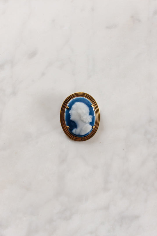 1930s french limoges cameo brooch