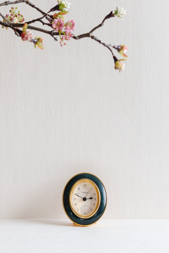 vintage lancel paris travel alarm clock