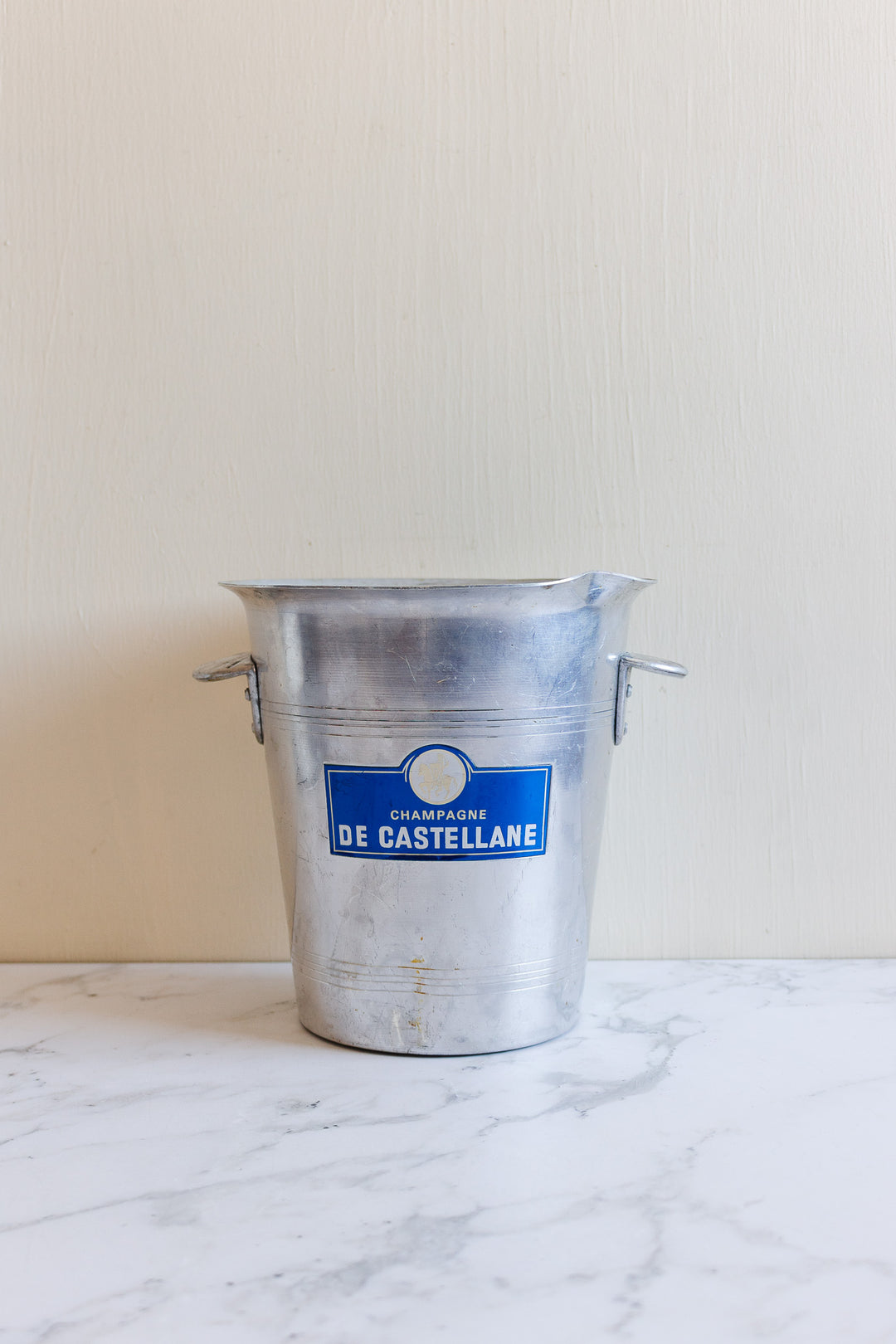 vintage french aluminum de castellan champagne bucket