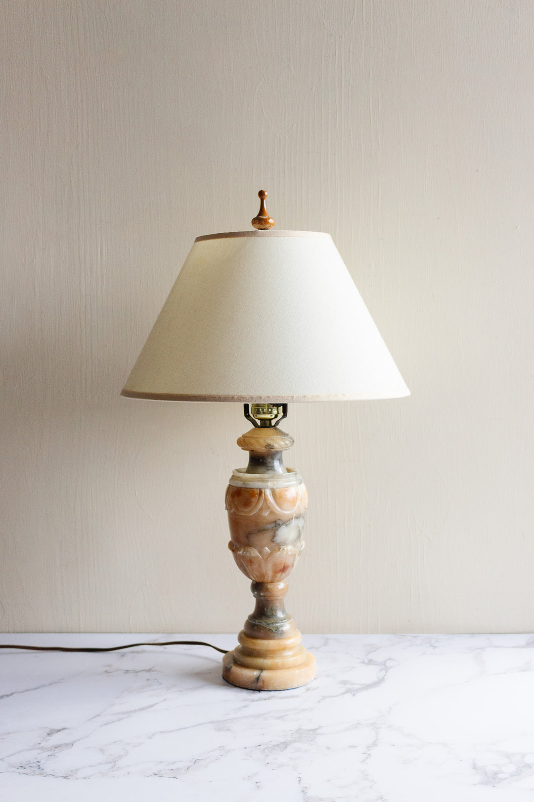 midcentury Italian alabaster lamp