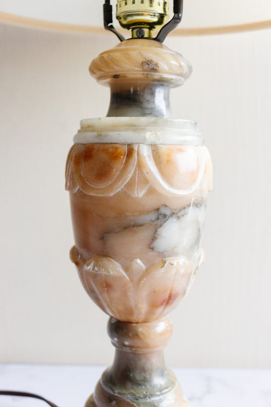 midcentury Italian alabaster lamp