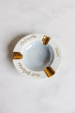 "aux galeries lafayette paris" vintage porcelain ashtray