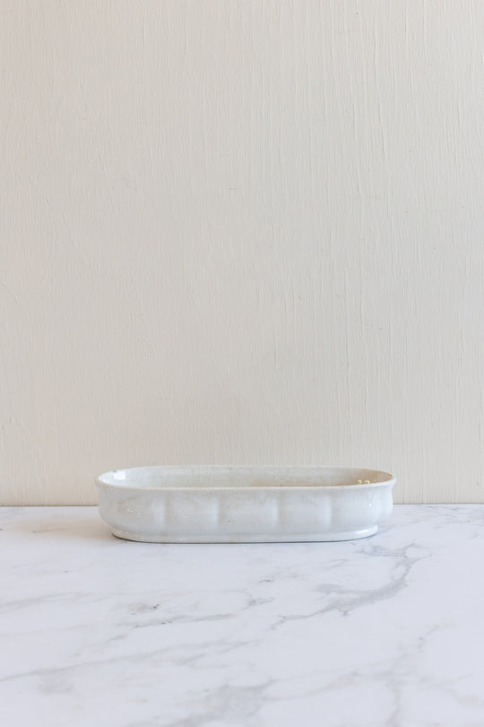 antique english ironstone soap dish