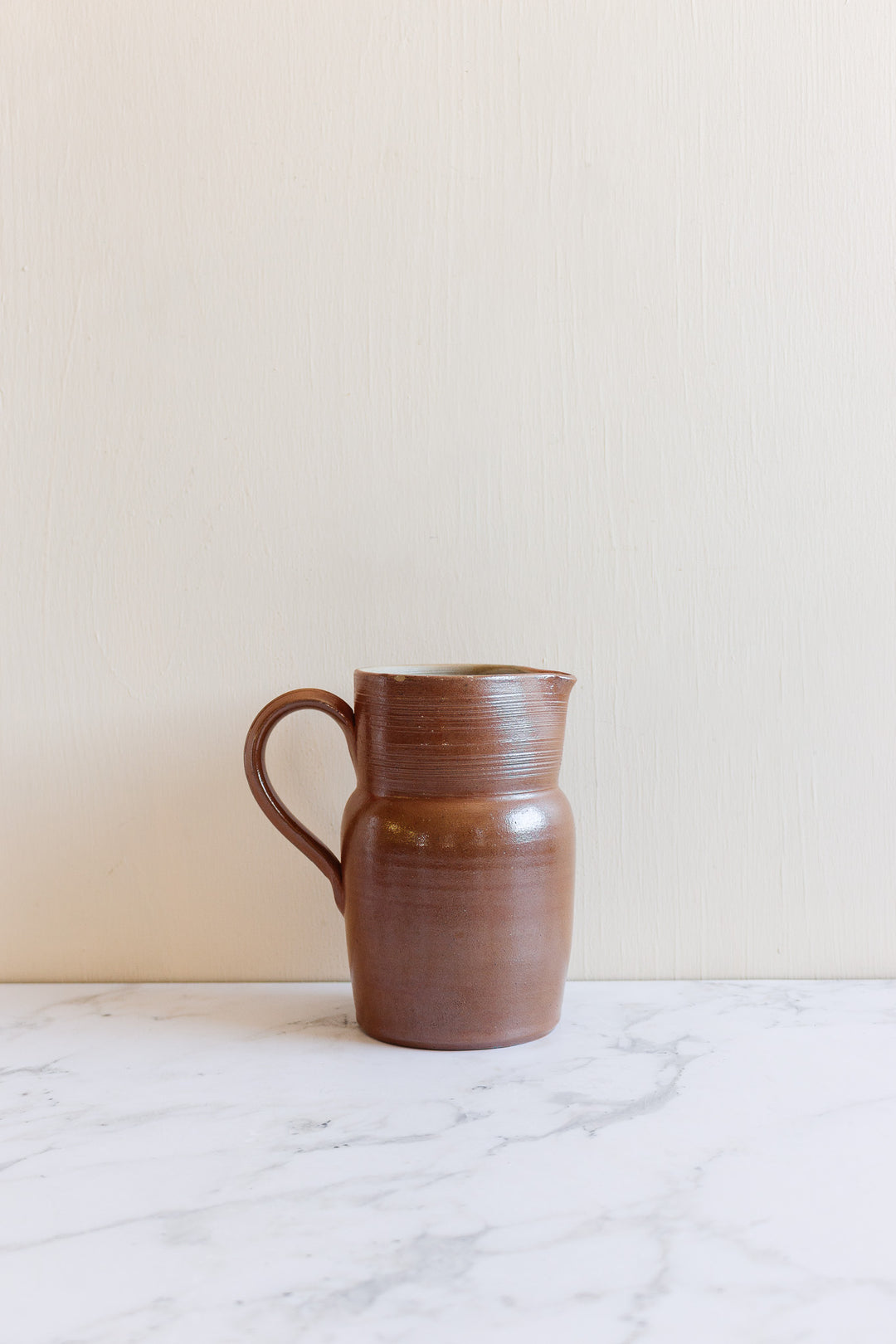 vintage french grès du berry pitcher