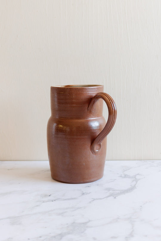 vintage french grès du berry pitcher