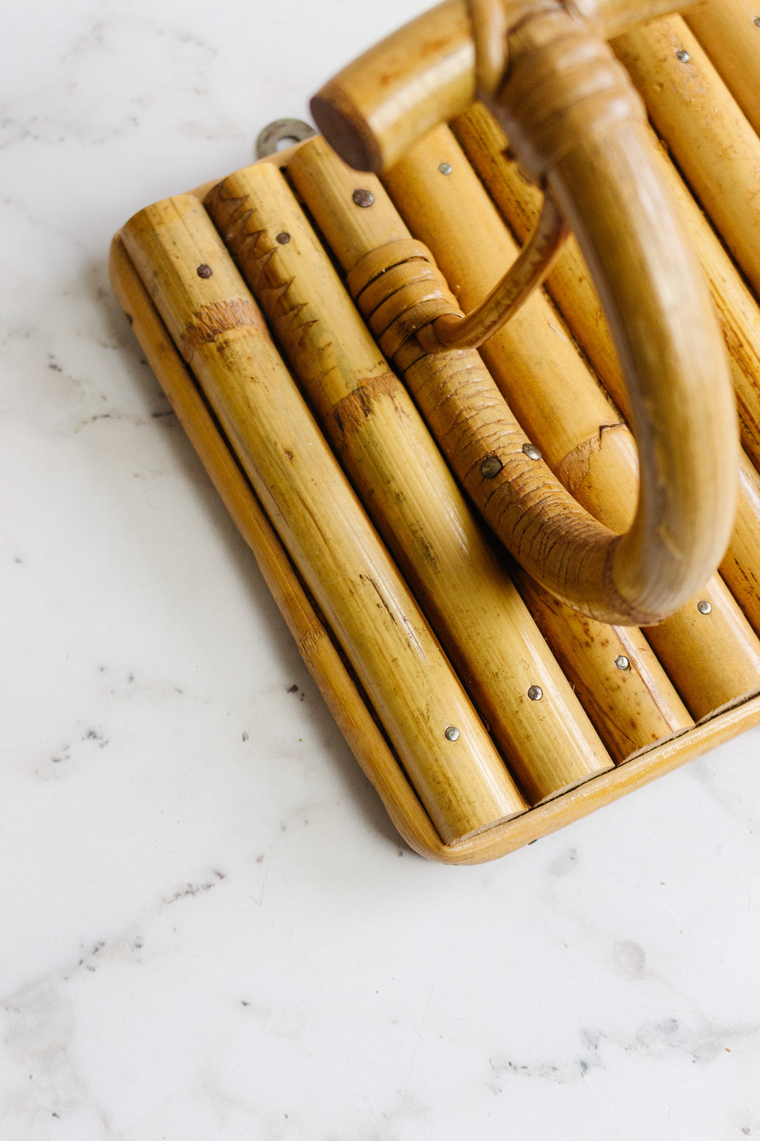 midcentury french bamboo coat hooks