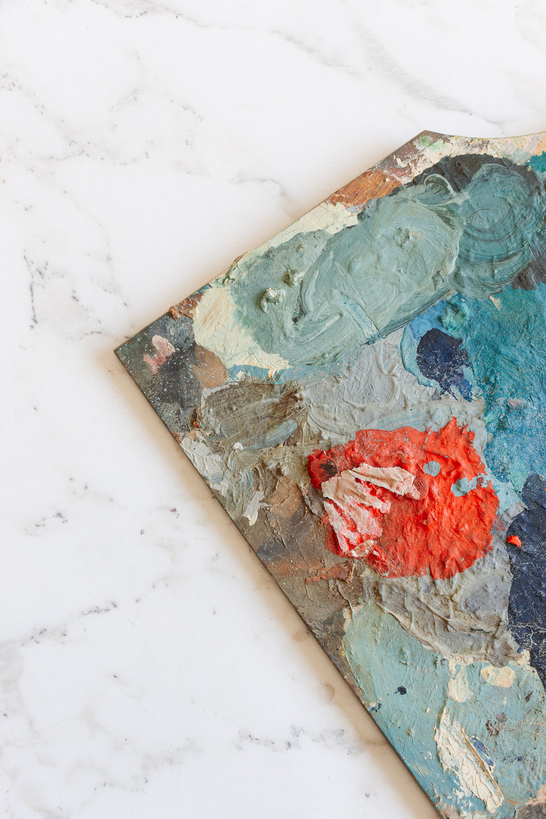 large vintage french artist's palette