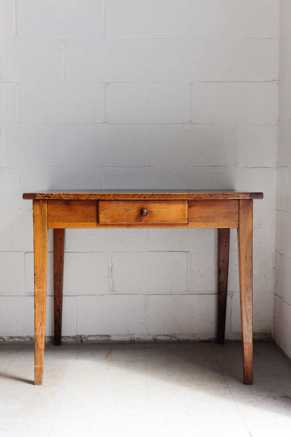 19th century french fruitwood petite writing desk