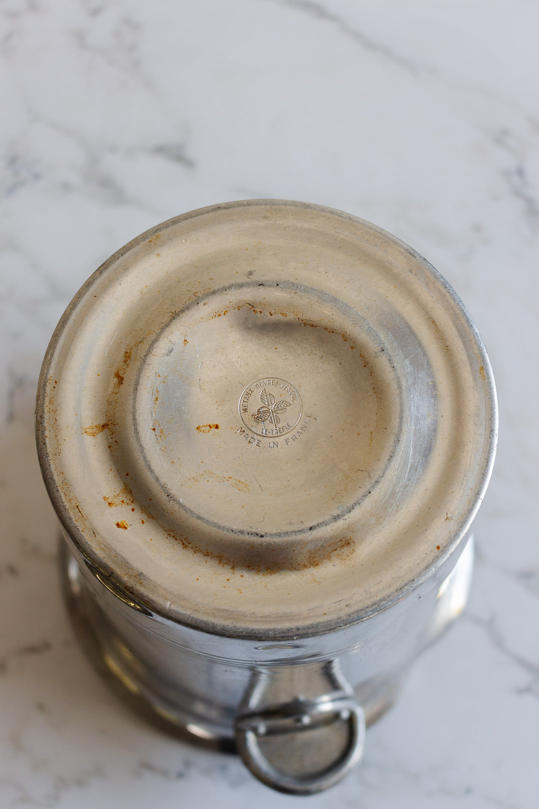 vintage french aluminum de castellan champagne bucket