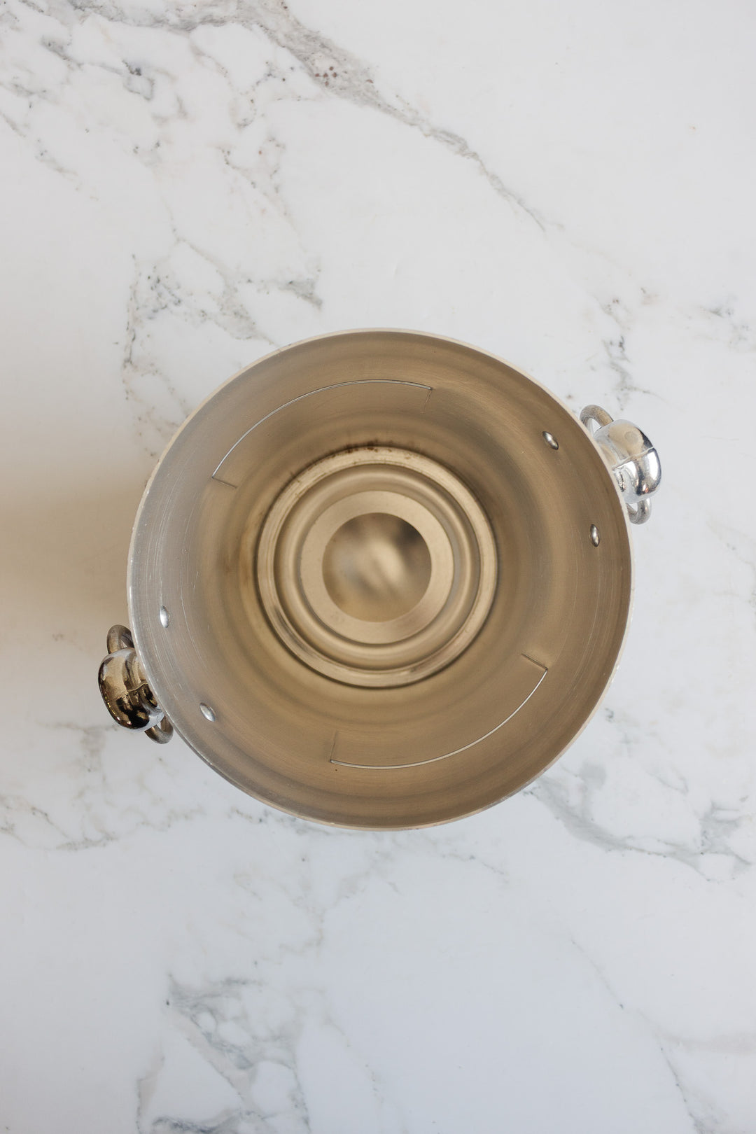 vintage french aluminum "pol roger" champagne bucket