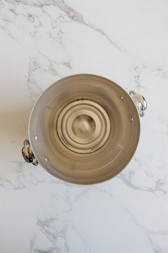 vintage french aluminum "pol roger" champagne bucket