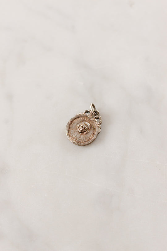 antique french double sided "médaille réligieuse"