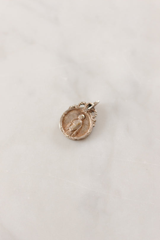 antique french double sided "médaille réligieuse"