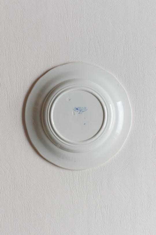 antique creil & montereau french talking plates