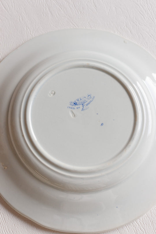 antique creil & montereau french talking plates