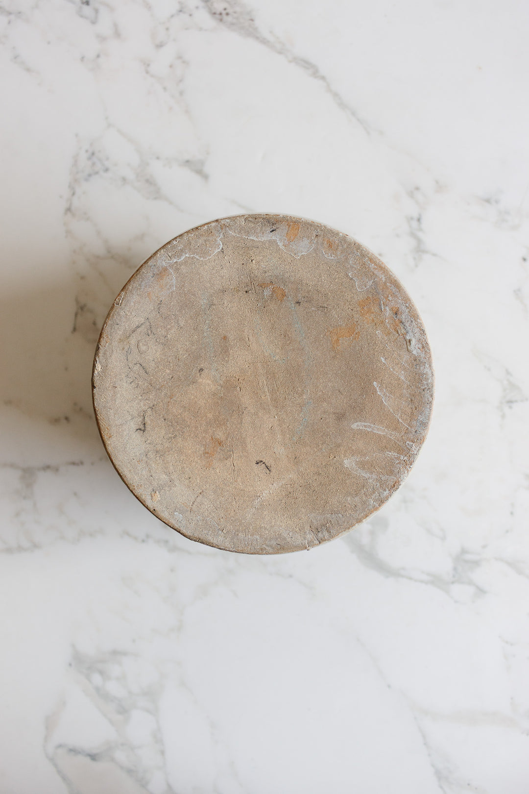 vintage french stoneware confit pot, cream