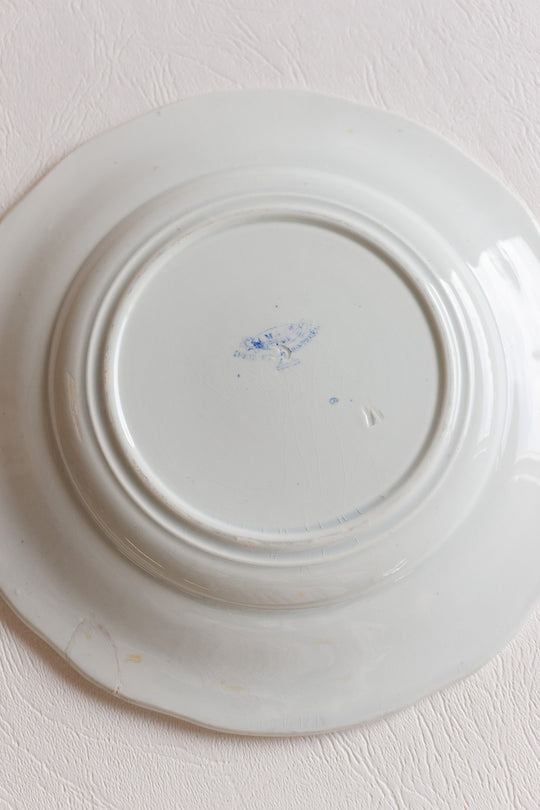 antique creil & montereau french talking plates