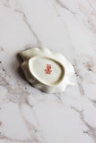 antique Limoges porcelain leaf shaped handpainted pin dish