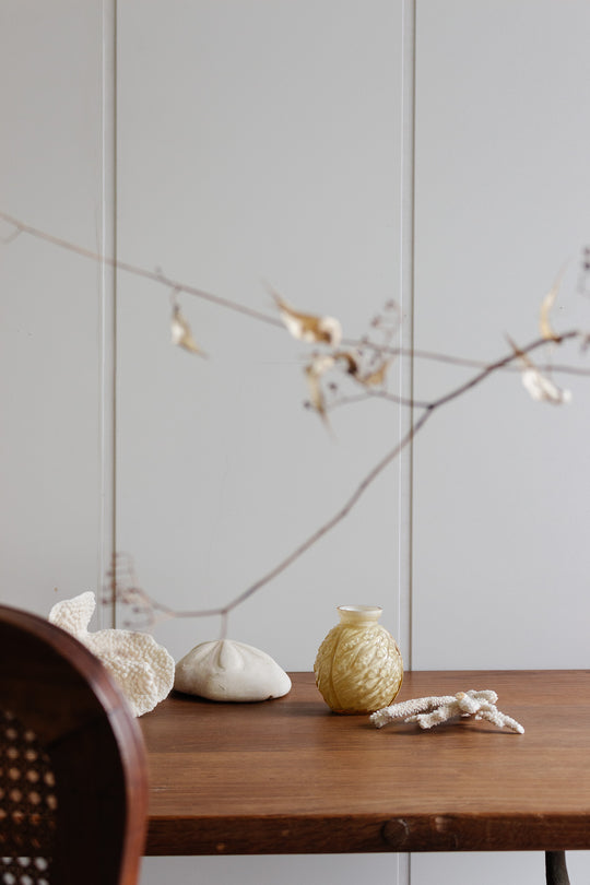 art deco french glass interior painted vase