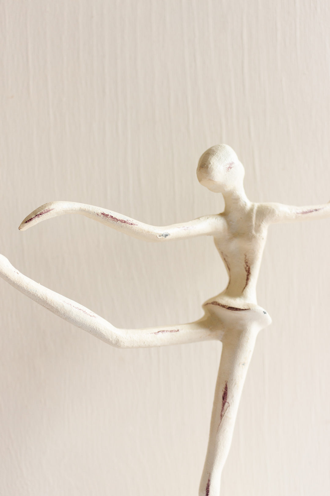 vintage metal ballerina sculpture