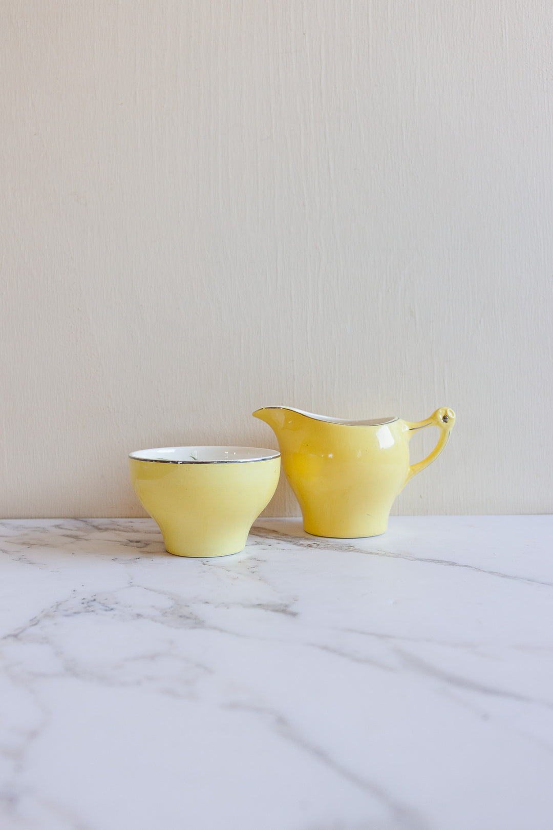 weatherby daffodil England creamer and sugar bowl