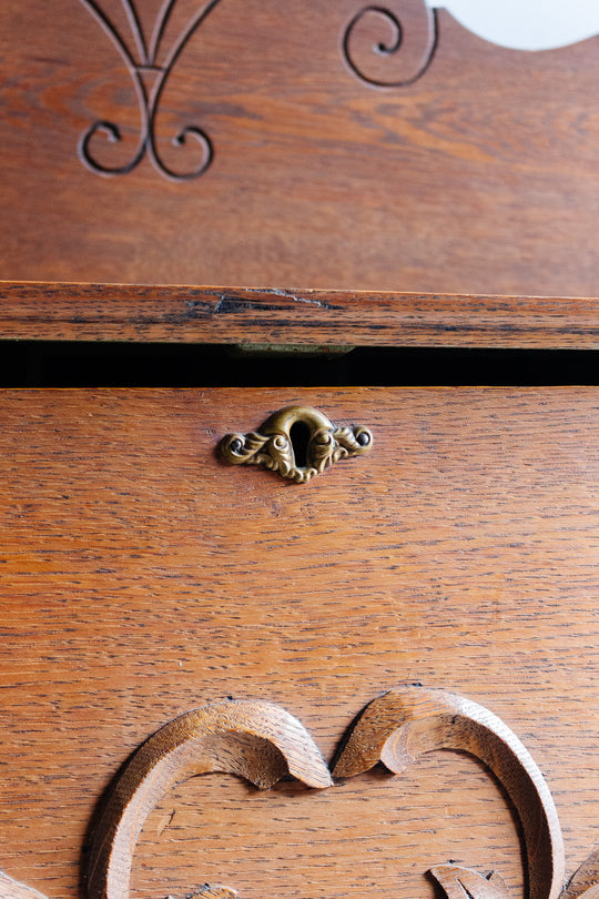 antique victorian drop front desk