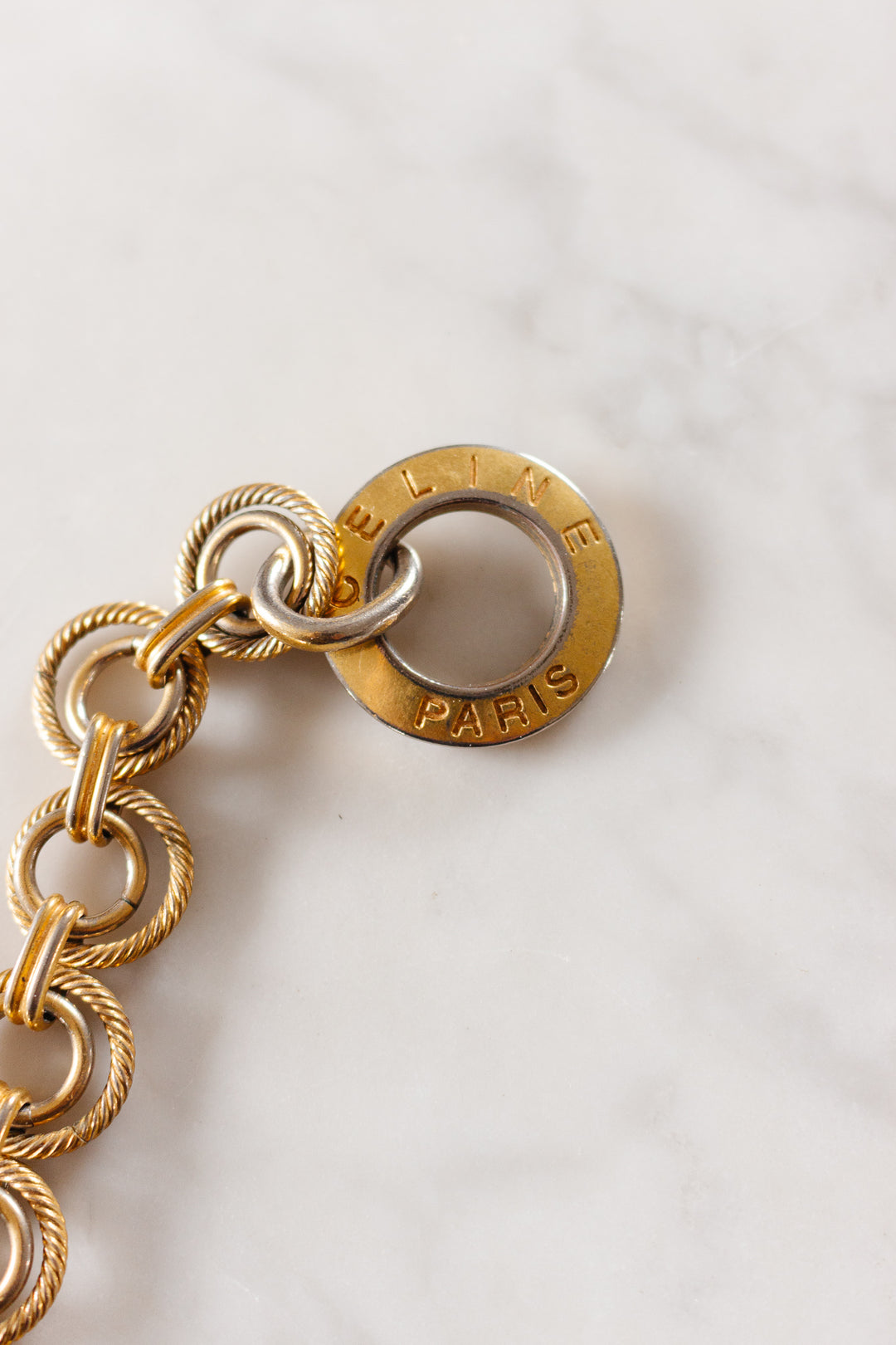 vintage Celine chain link bracelet