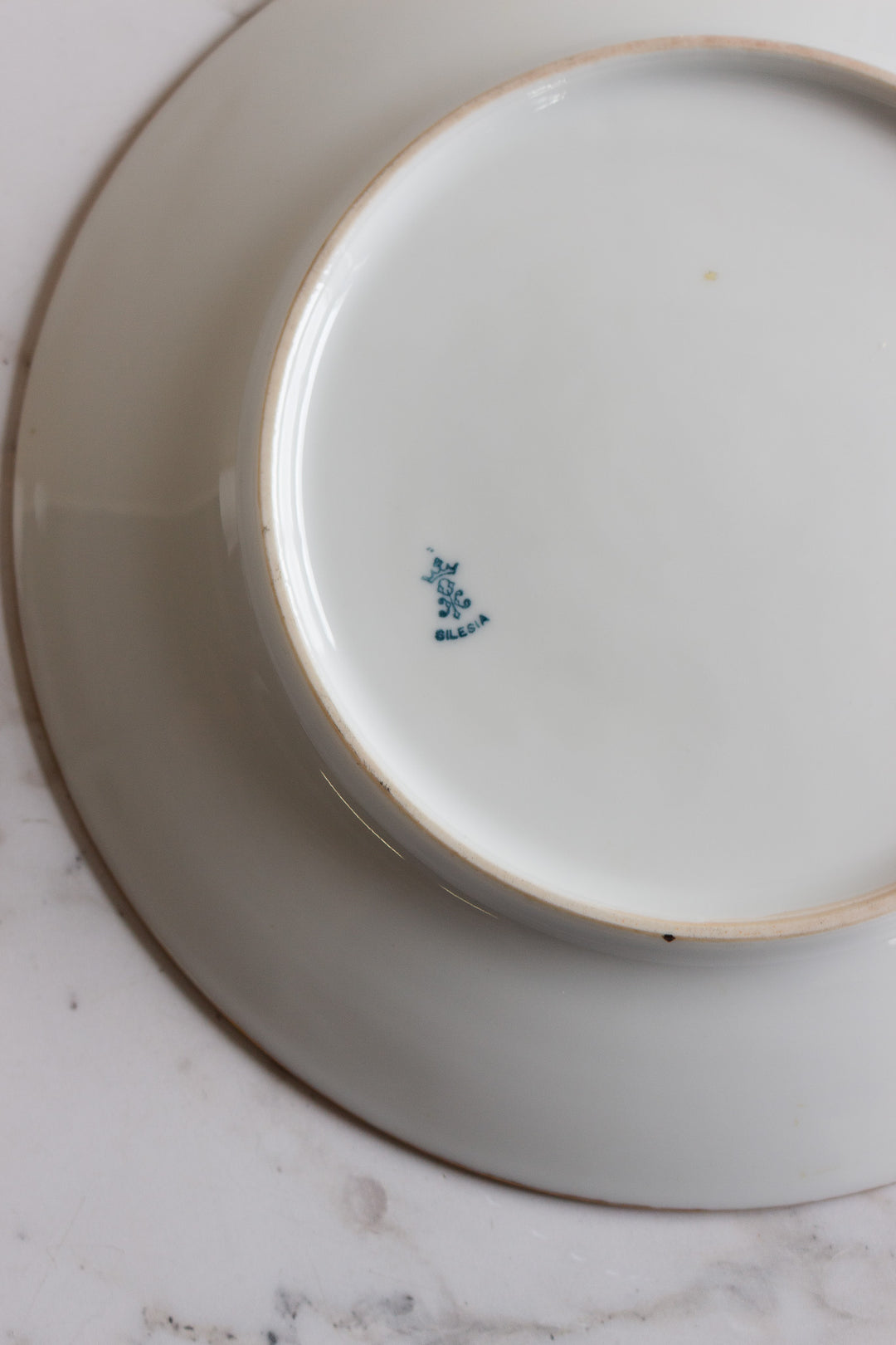 antique german "silesia" pinecone plate