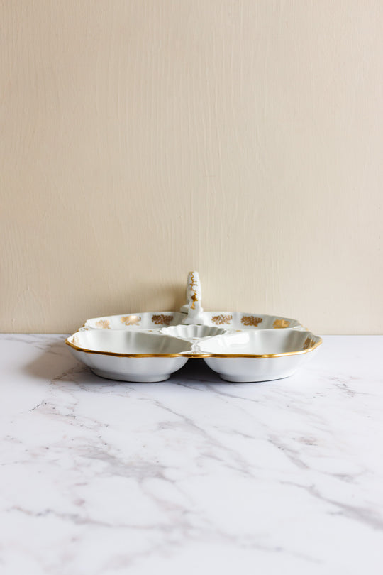 vintage French porcelain serving platter