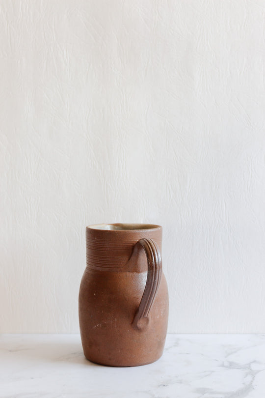 vintage french grès du berry pitcher