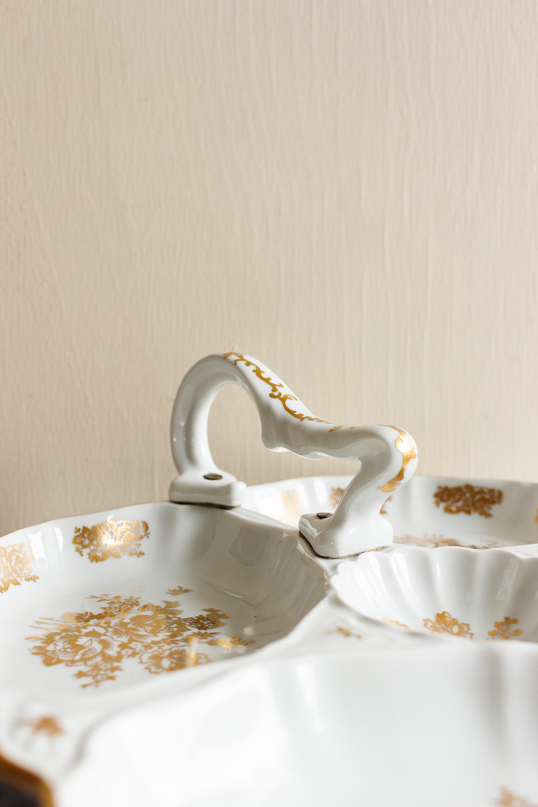 vintage French porcelain serving platter