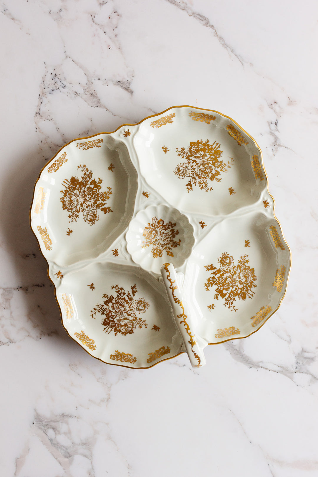 vintage French porcelain serving platter