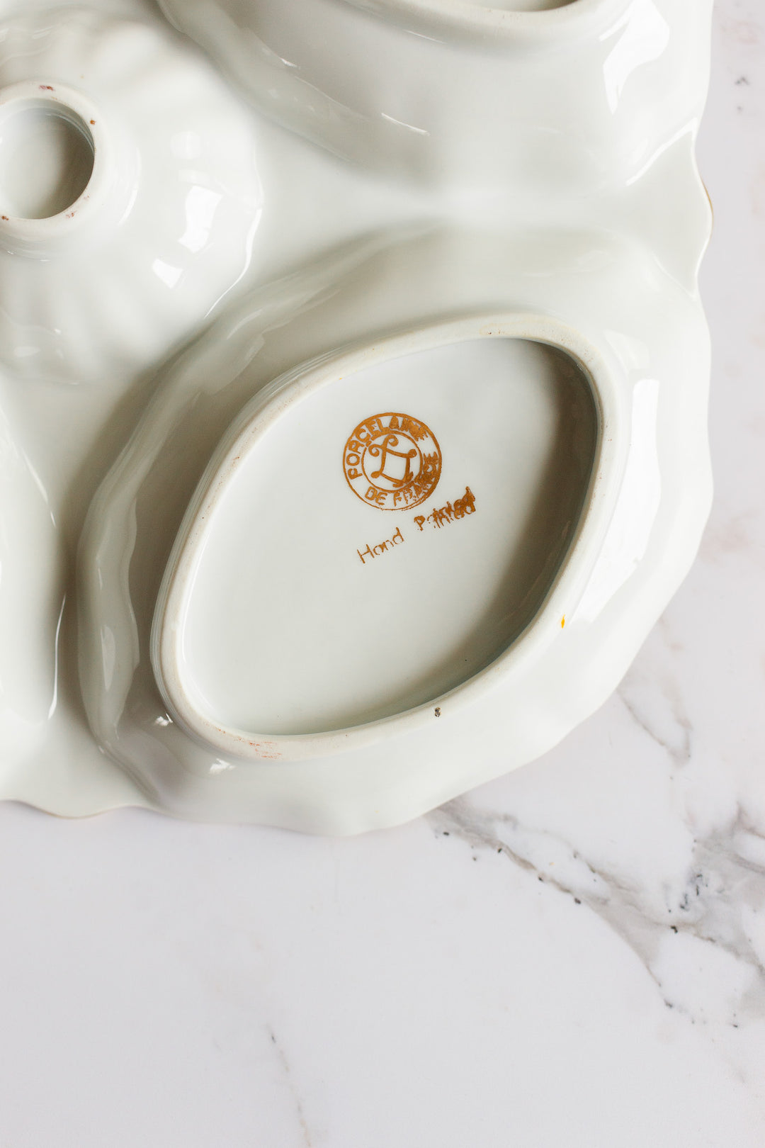 vintage French porcelain serving platter