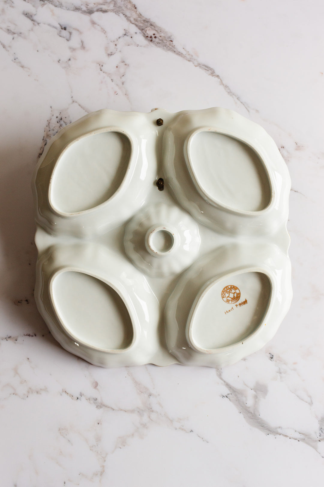 vintage French porcelain serving platter