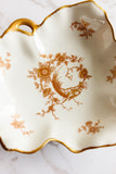 vintage Limoges porcelain bird of paradise candy dish