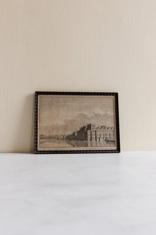 “Hot van Holland”, antique framed engraving